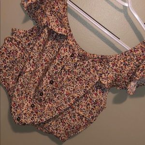 Floral Crop Top - Size medium - Never worn
